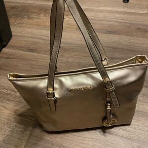 Michael Kors gold tote